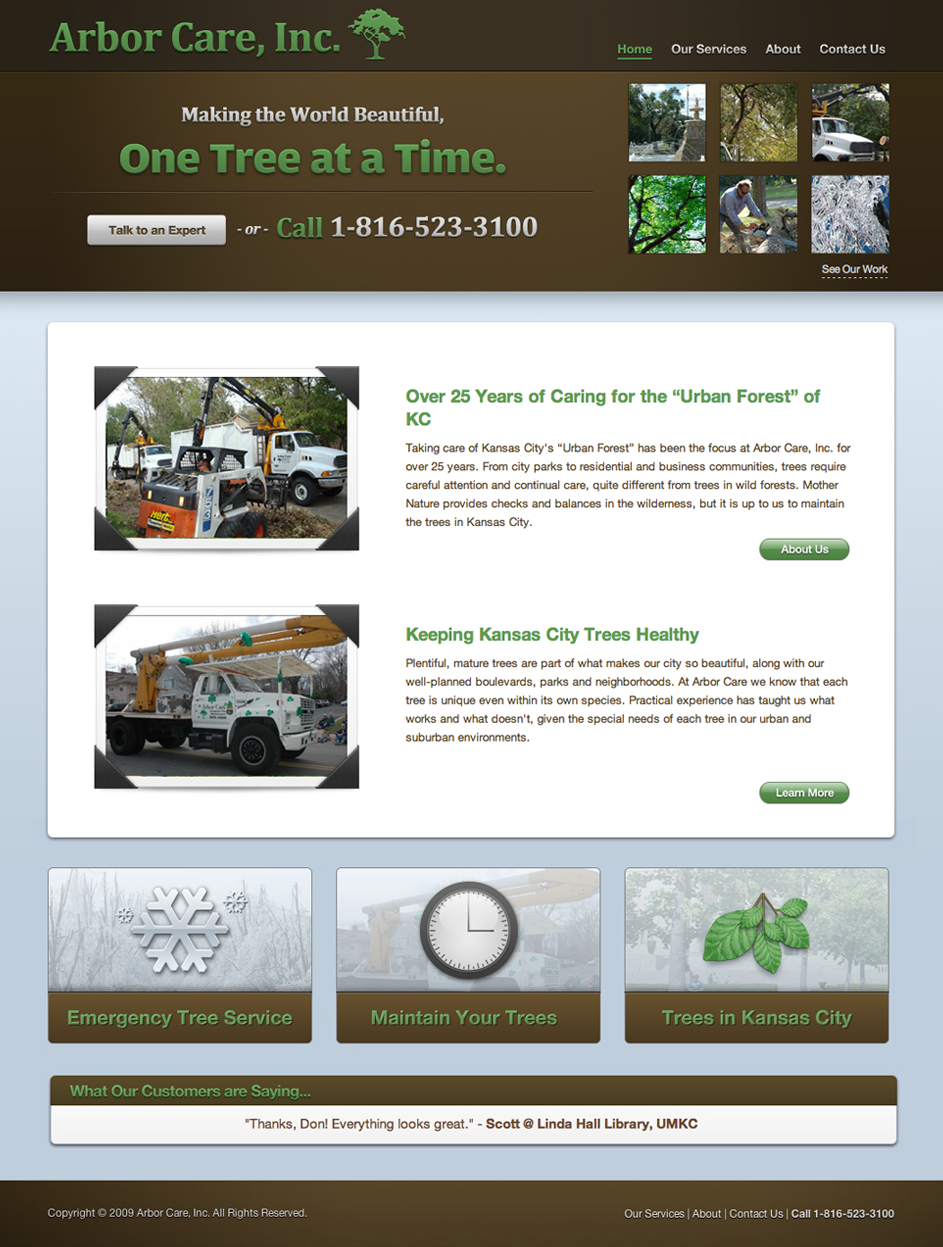 The Arbor Care Homepage